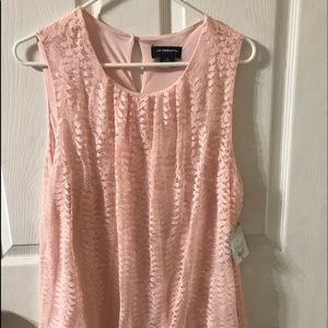 NWT LIZ CLAIBORNE BUBBLE TOP L